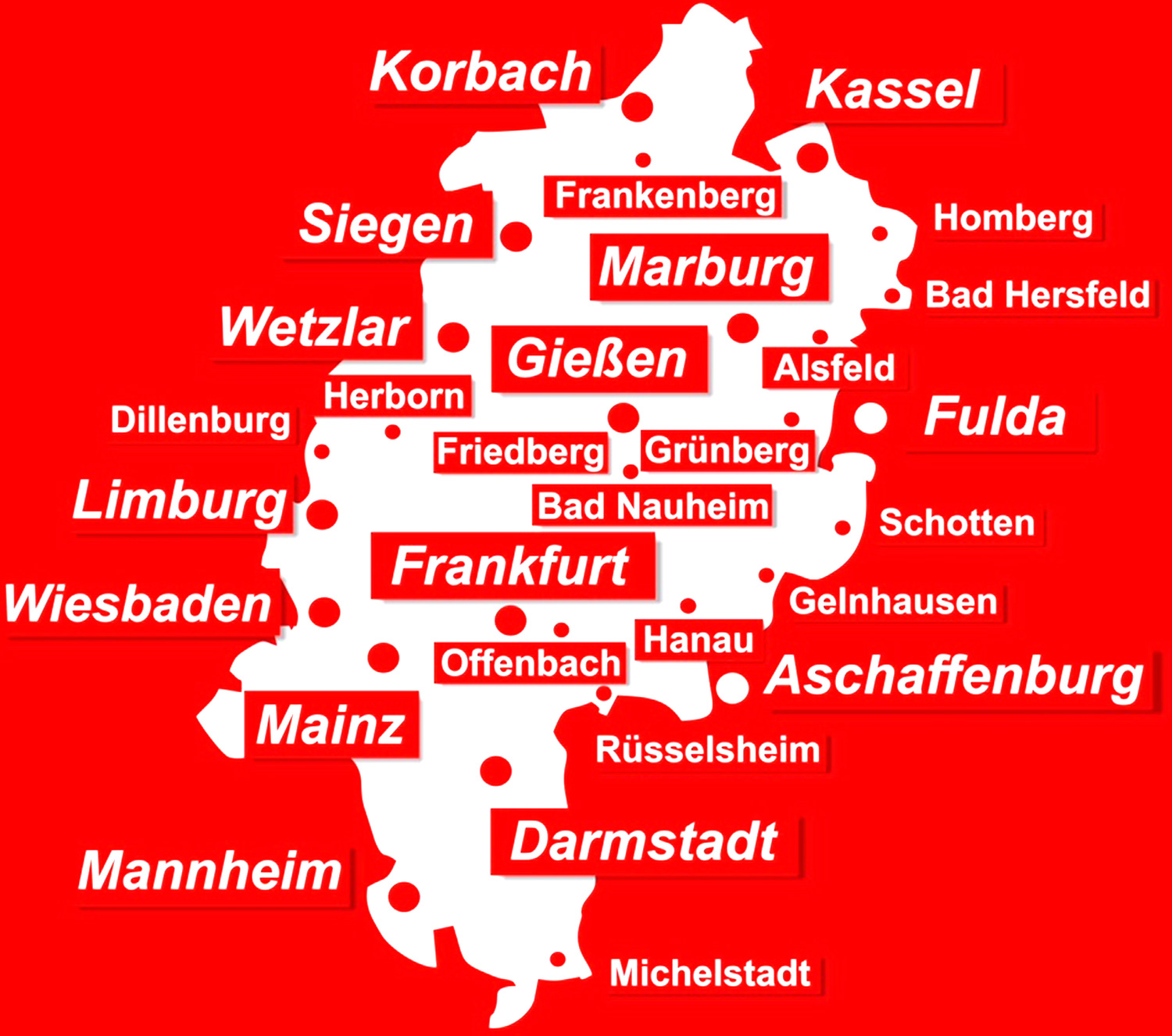 Standorte Rohrreinigung und Kanalreinigung rohrfrei24